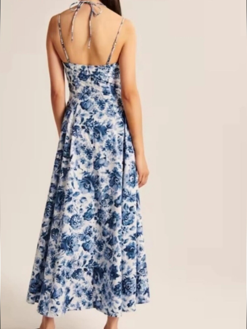 Abercrombie & Fitch Strappy Plunge Corset Dress Size S Floral Midi Maxi - Picture 3 of 4
